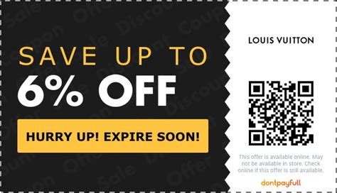 louis vuitton promotional code|louis vuitton discount codes.